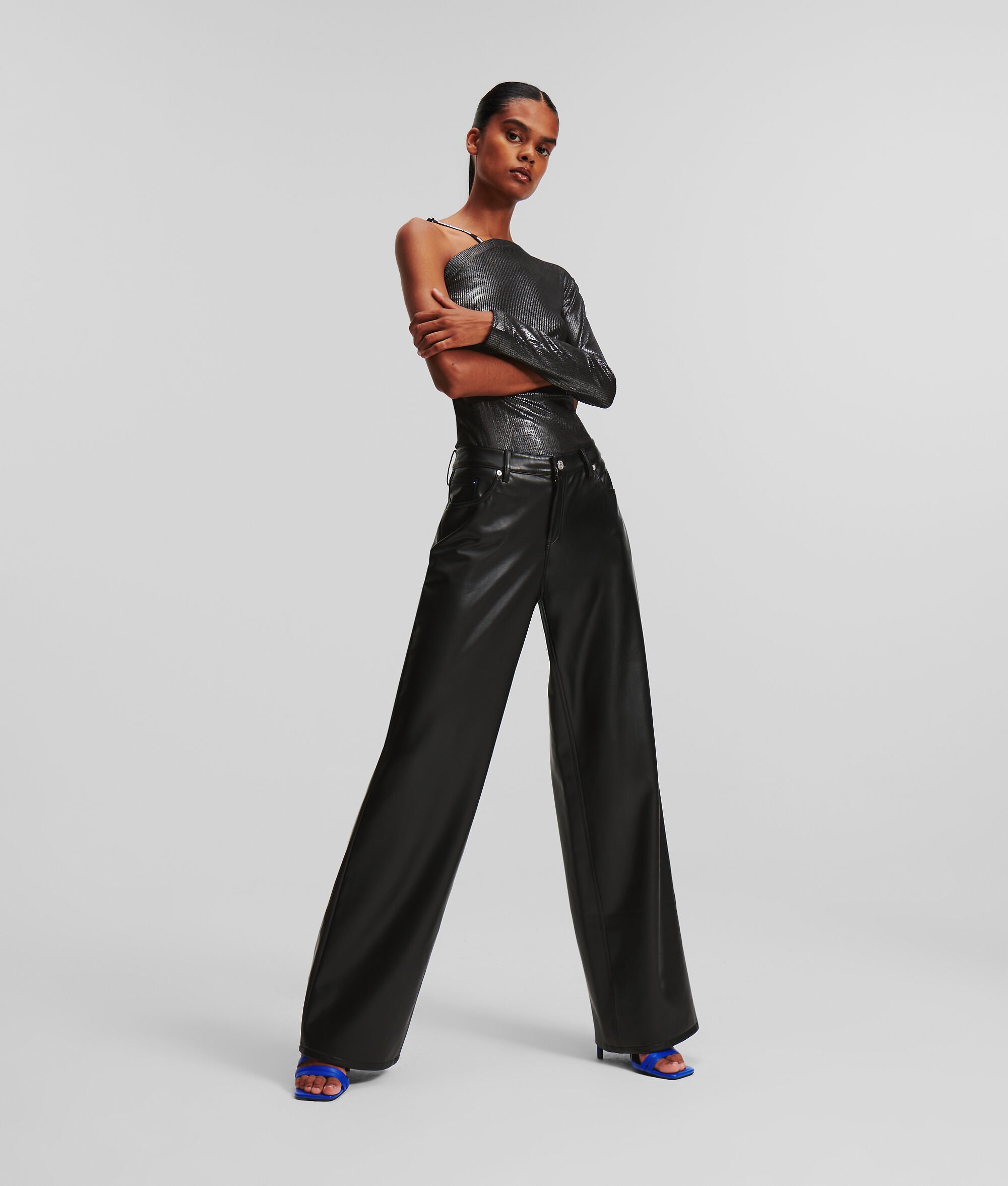 (image for) Superior KLJ FAUX-LEATHER TROUSERS